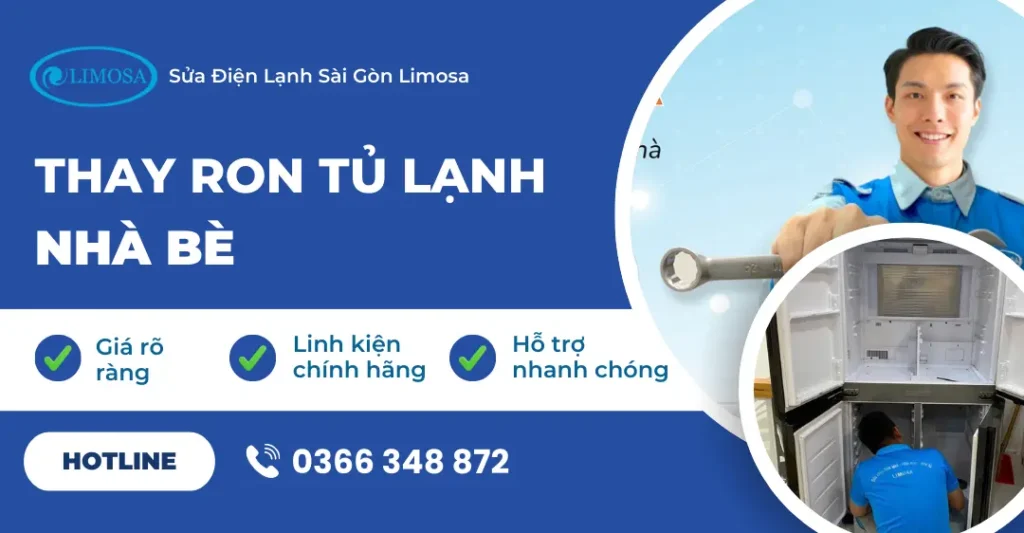 thay ron tủ lạnh Nhà Bè
