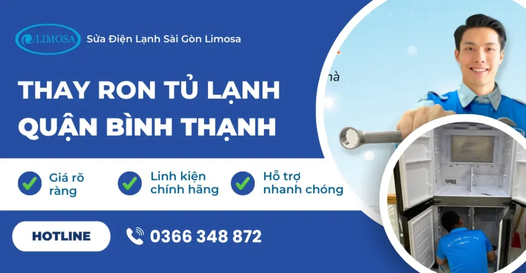 thay ron tủ lạnh quận Bình Thạnh