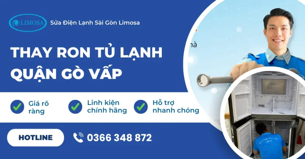 thay ron tủ lạnh quận Gò Vấp