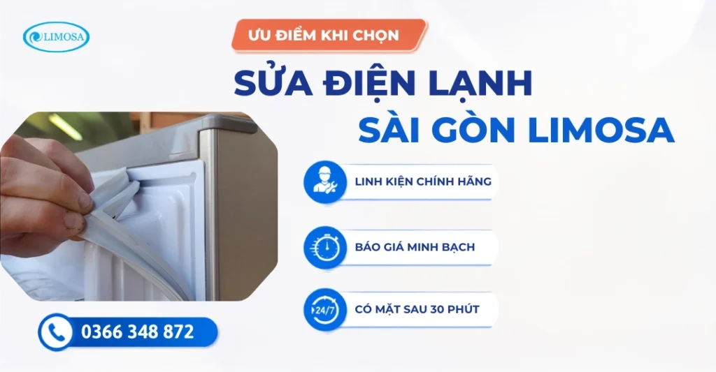 ưu điểm khi chọn Sửa Điện Lạnh Sài Gòn Limosa thay ron tủ lạnh