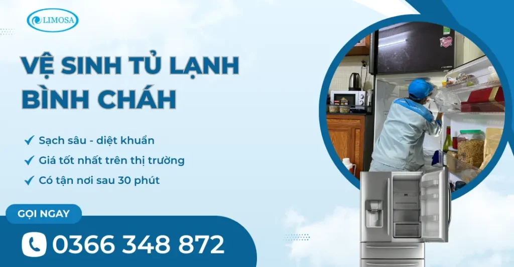 Dịch vụ vệ sinh tủ lạnh Bình Chánh chuyên nghiệp, báo giá trước vệ sinh tủ lạnh Bình Chánh