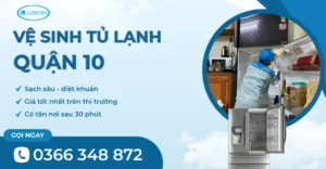 vệ sinh tủ lạnh quận 10