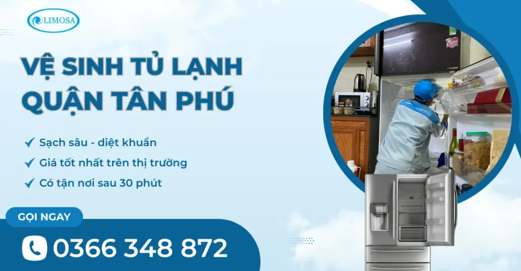 vệ sinh tủ lạnh Tân Phú