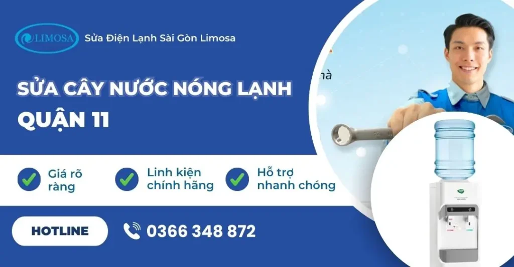 sửa cây nước nóng lạnh quận 11