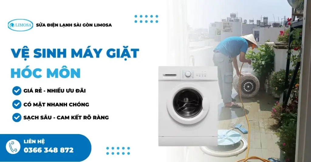 Vệ sinh máy giặt Hóc Môn sạch khuẩn tận gốc tại Limosa vệ sinh máy giặt Hóc Môn