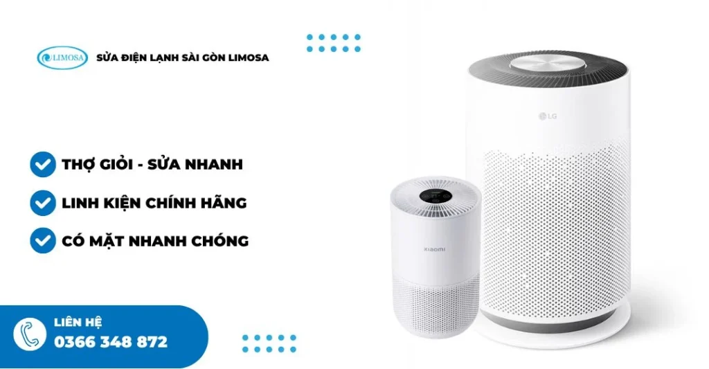 ưu điểm khi sửa máy lọc không khí tại Limosa
