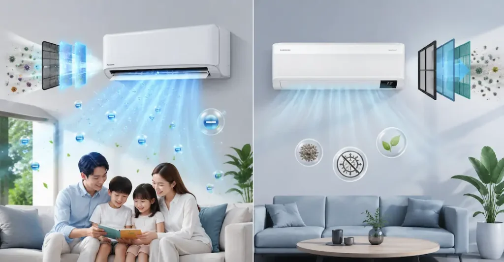 Khả năng lọc bụi, kháng khuẩn và bảo vệ sức khỏe
