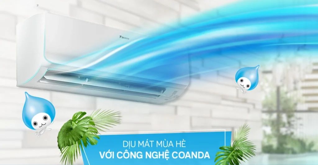 Công nghệ làm lạnh nhanh và luồng gió Coanda của Daikin