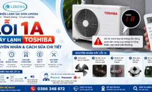 lỗi 1A máy lạnh Toshiba