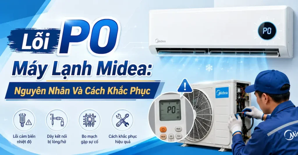 Lỗi P0 máy lạnh Midea