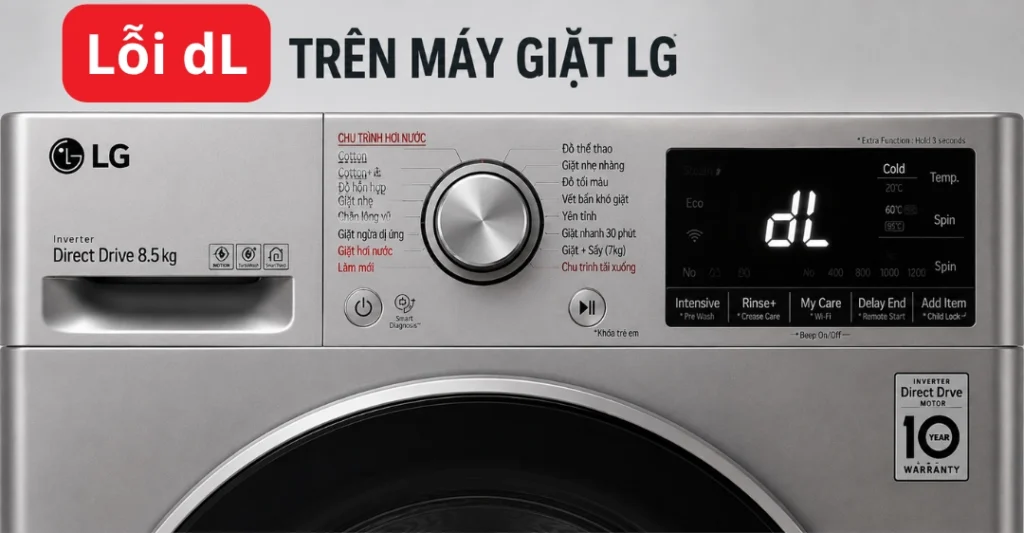 Lỗi dL máy giặt LG là gì?