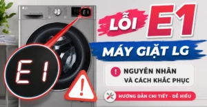 lỗi E1 máy giặt LG