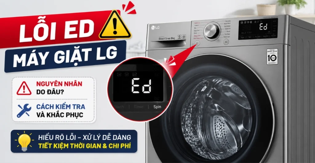 lỗi ED máy giặt LG