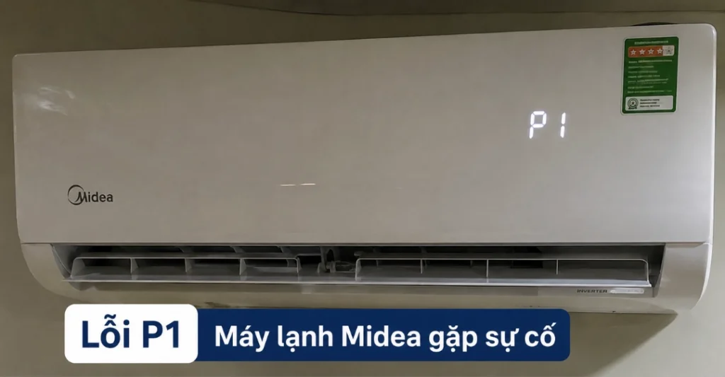 Lỗi P1 máy lạnh Midea