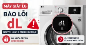 máy giặt LG báo lỗi dL