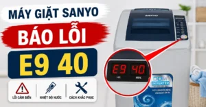 máy giặt Sanyo báo lỗi E9 40
