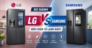 so sánh tủ lạnh LG và Samsung
