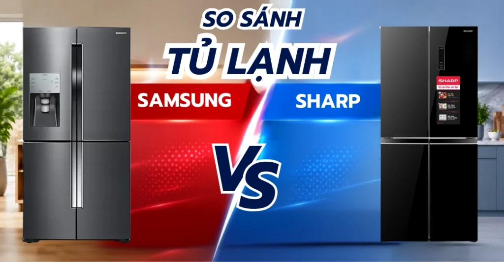 So Sánh Tủ Lạnh Samsung Và Sharp