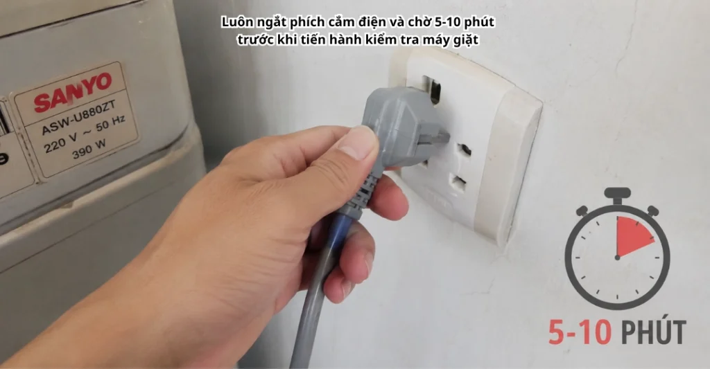 Sửa máy giặt Sanyo báo lỗi E9 40