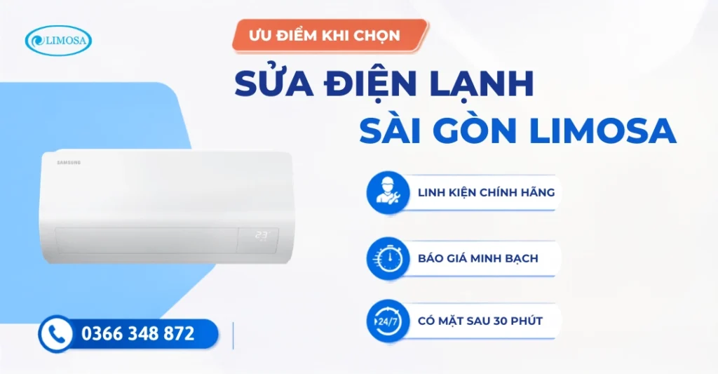 Ưu điểm khi chọn Sửa Điện Lạnh Sài Gòn Limosa để sửa máy lạnh