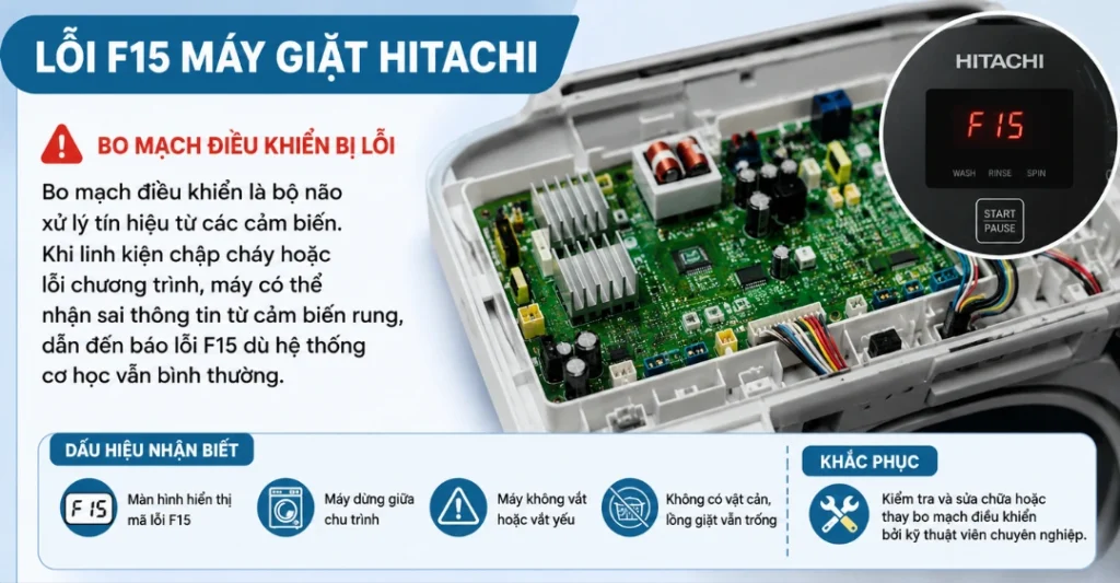 Bo mạch điều khiển bị lỗi