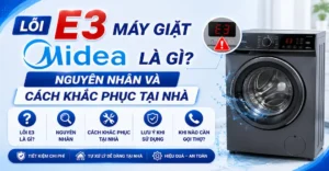 Lỗi E3 máy giặt Midea