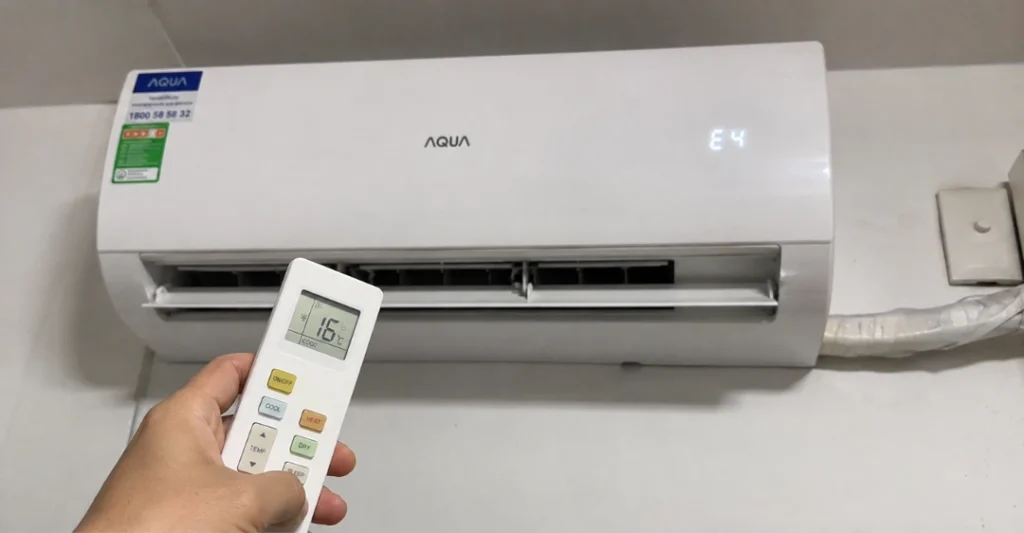 Lỗi E4 máy lạnh Aqua là gì