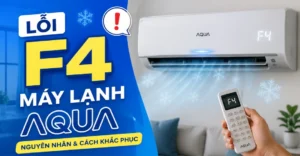 lỗi F4 máy lạnh Aqua