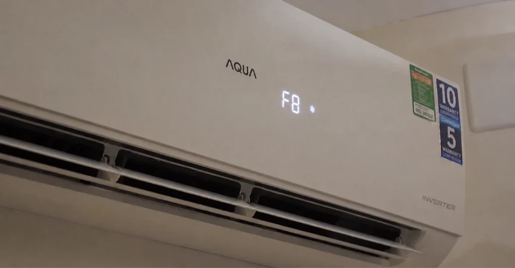 Lỗi F8 máy lạnh Aqua là lỗi gì