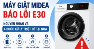 máy giặt Midea báo lỗi E30