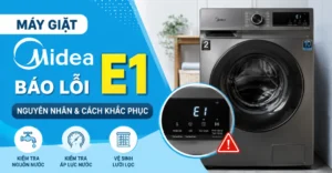 máy giặt Midea báo lỗi E1