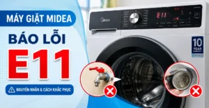 máy giặt Midea báo lỗi E11