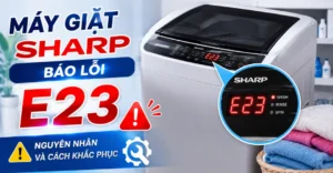 máy giặt Sharp báo lỗi E23
