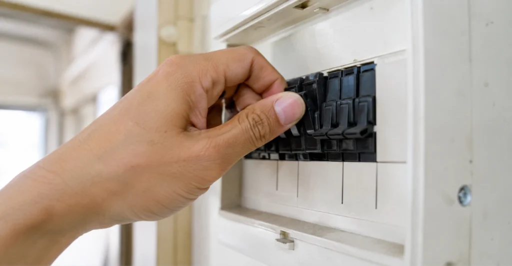 Ngắt Aptomat để khởi động lại máy lạnh Daikin