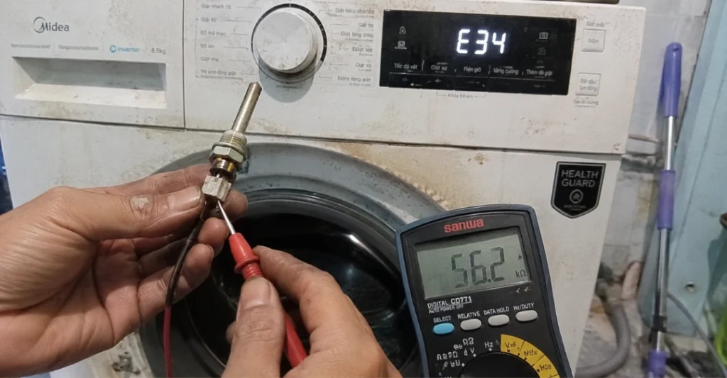 Sử dụng đồng hồ đo điện trở (VOM) để kiểm tra chỉ số trở kháng của cảm biến