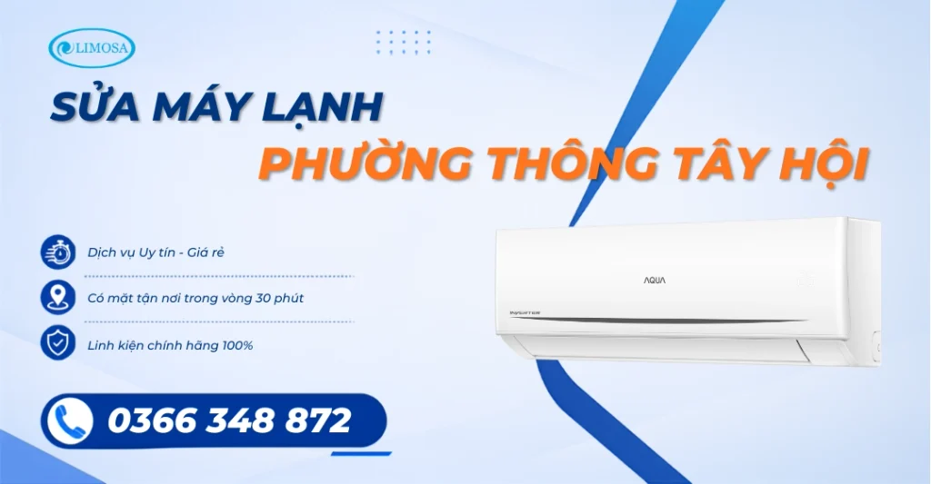 Sửa Máy Lạnh Phường Thông Tây Hội Giá Tốt, Bảo Hành 12 Tháng