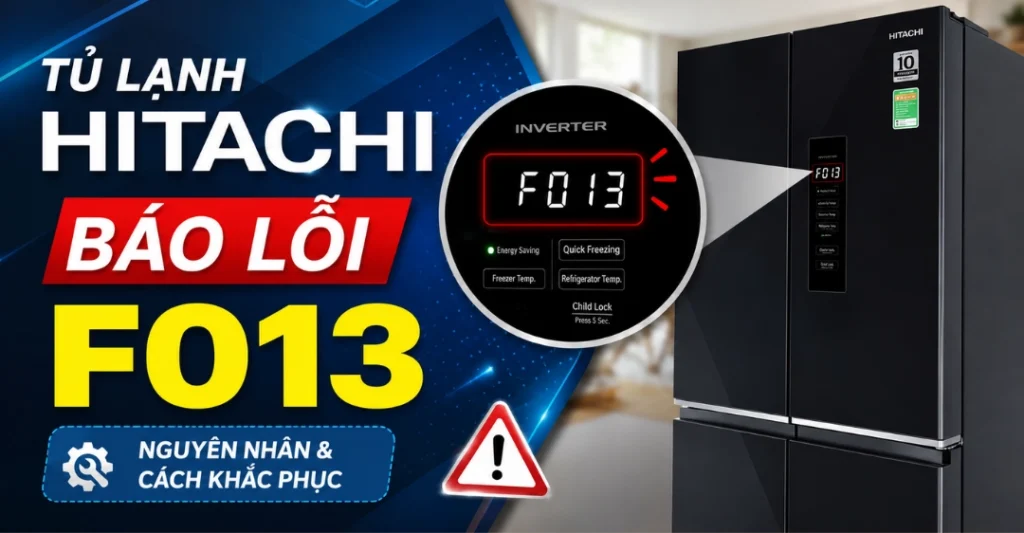 tủ lạnh Hitachi báo lỗi F013