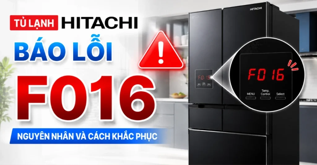 tủ lạnh Hitachi báo lỗi F016