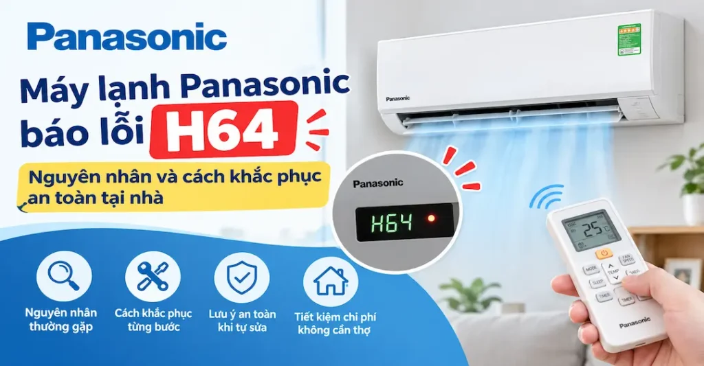 máy lạnh Panasonic báo lỗi H64