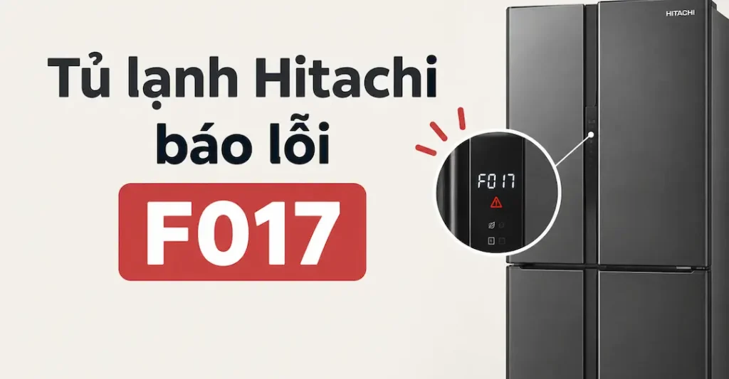 Tủ lạnh Hitachi báo lỗi F017