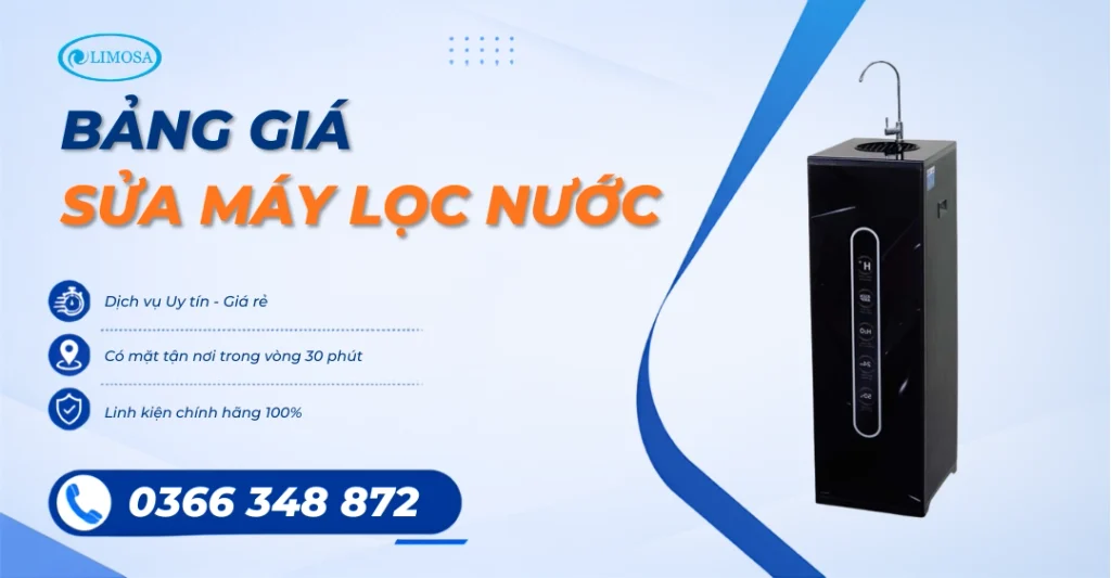 Bảng Giá Sửa Máy Lọc Nước Tại Nhà Giá Rẻ