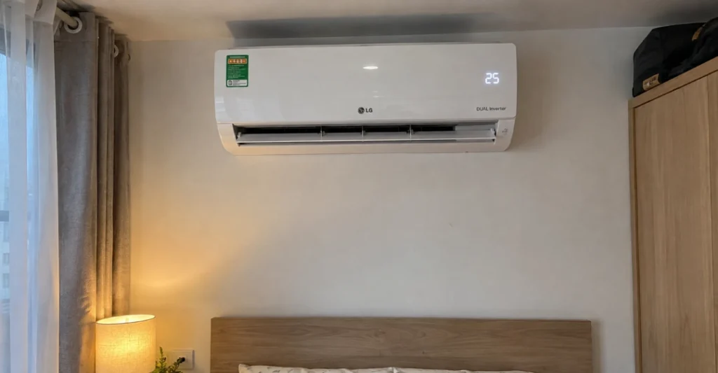 Điều hòa LG hoạt động bình thường ở chế độ 25 độ C sau khi sửa lỗi