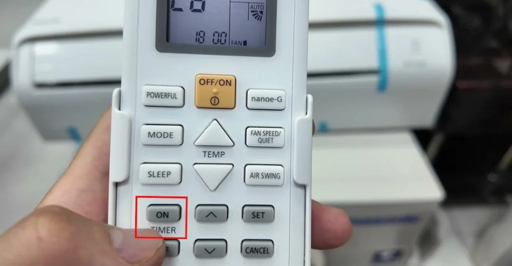 Bấm phím "TIMER" để dò từng mã lỗi