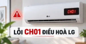 lỗi CH01 điều hoà LG