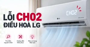 lỗi CH02 điều hoà LG