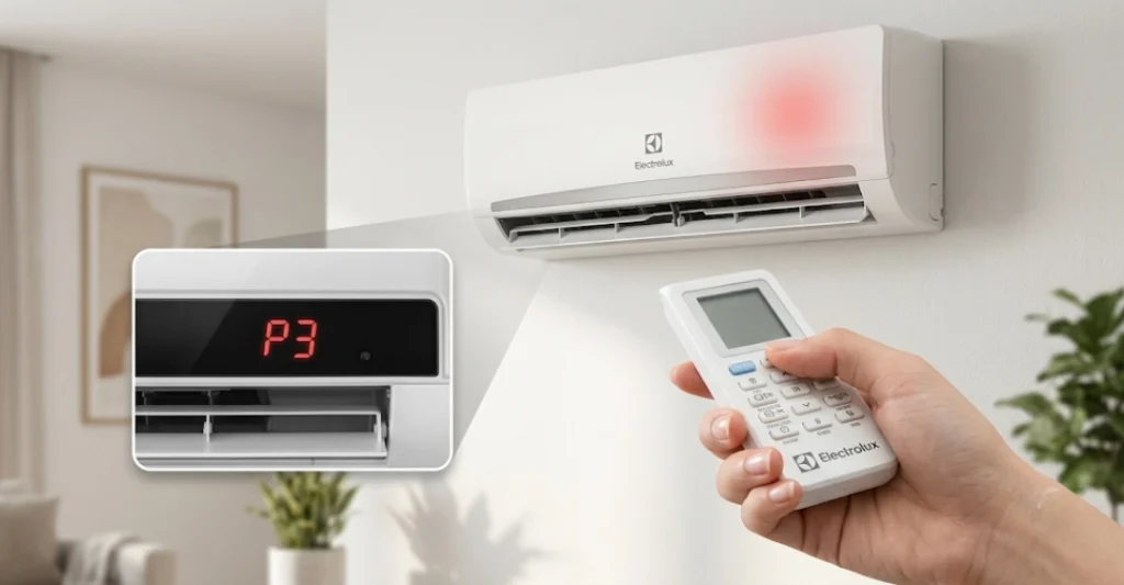 Lỗi P3 máy lạnh Electrolux 