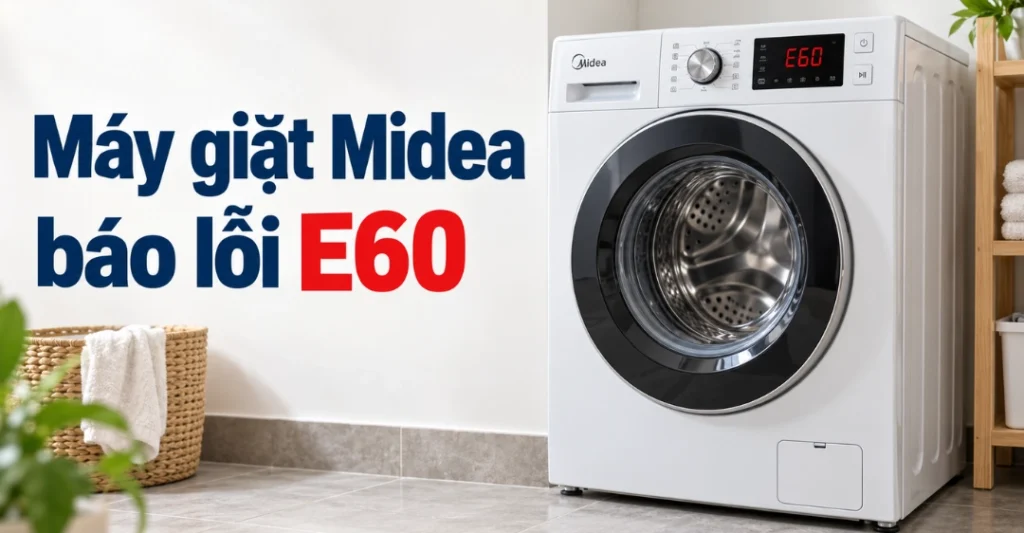 máy giặt Midea báo lỗi E60