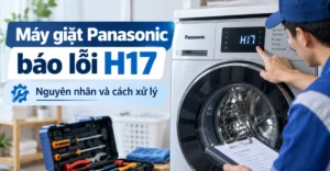 máy giặt Panasonic báo lỗi H17