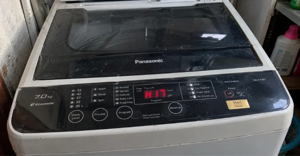 Lỗi H17 máy giặt Panasonic