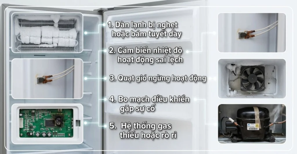 Nguyên nhân gây ra lỗi F106 trên tủ lạnh Hitachi